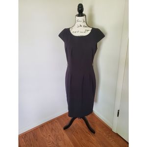 Calvin Klein Black Pleated Dress